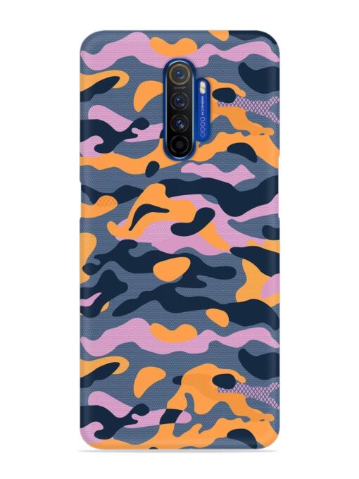 Camouflage Army Military English Orange Art Snap Case for Realme X2 Pro Zapvi