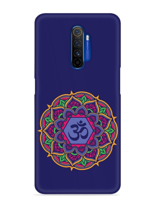 Om Mandala Art Blue Snap Case for Realme X2 Pro Zapvi