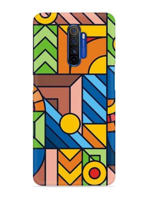 Colorful Geometric Snap Case for Realme X2 Pro Zapvi