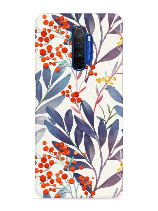 Seamless Floral Pattern Snap Case for Realme X2 Pro