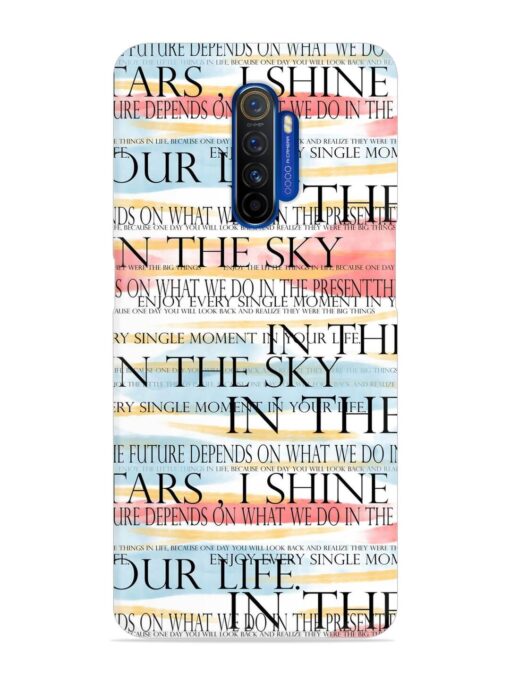 Seamless Slogans Pattern Snap Case for Realme X2 Pro Zapvi