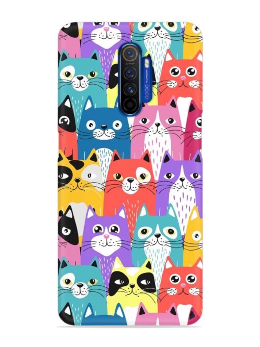 Funny Cartoon Cats Snap Case for Realme X2 Pro