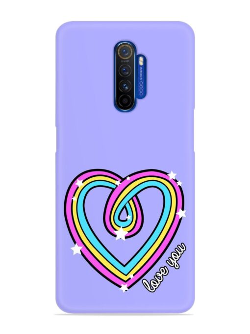 Colorful Rainbow Heart Snap Case for Realme X2 Pro Zapvi