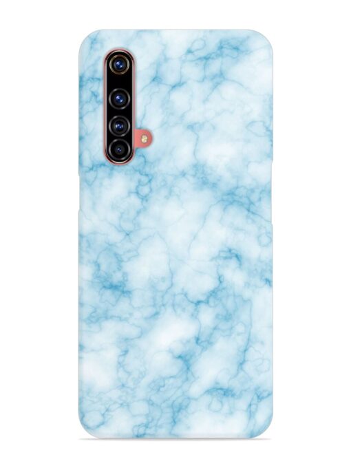 Blue White Natural Marble Snap Case for Realme X3 Zapvi