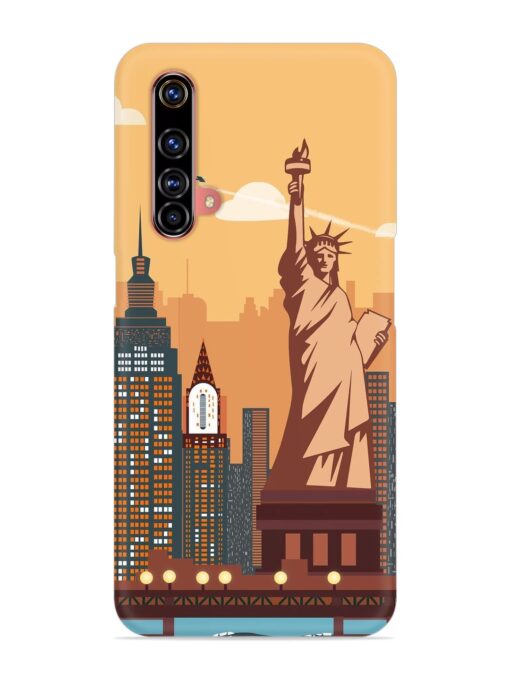 New York Statue Of Liberty Architectural Scenery Snap Case for Realme X3 Zapvi