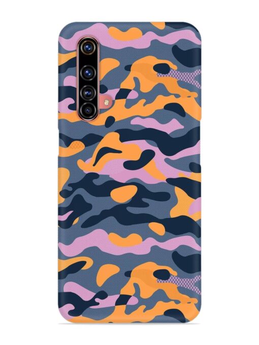 Camouflage Army Military English Orange Art Snap Case for Realme X3 Zapvi