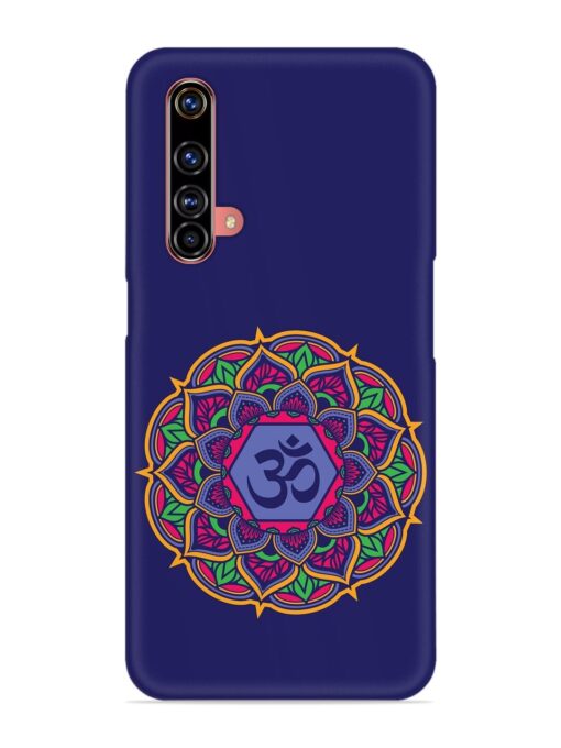 Om Mandala Art Blue Snap Case for Realme X3 Zapvi