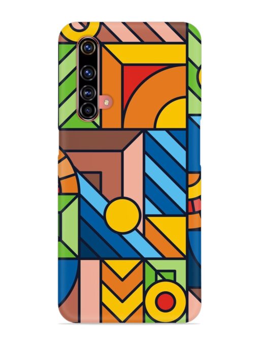 Colorful Geometric Snap Case for Realme X3 Zapvi