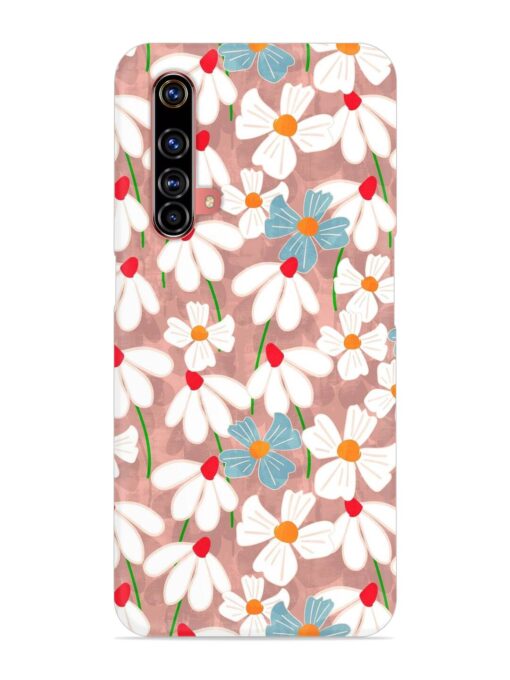 Abstract Petal Flowers Snap Case for Realme X3 Zapvi