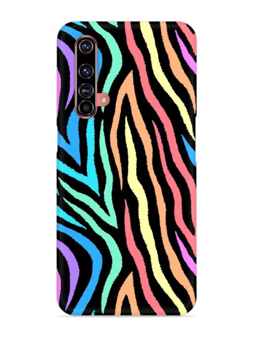 Colorful Abstract Zebra Snap Case for Realme X3 Zapvi