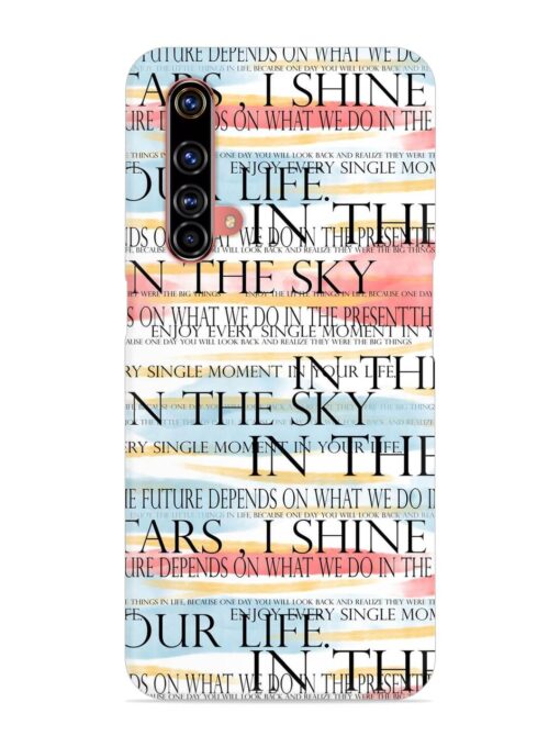 Seamless Slogans Pattern Snap Case for Realme X3