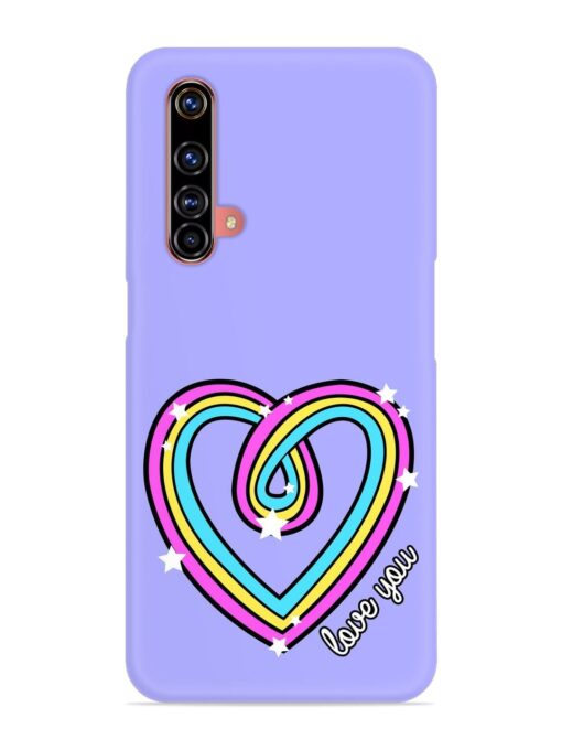 Colorful Rainbow Heart Snap Case for Realme X3