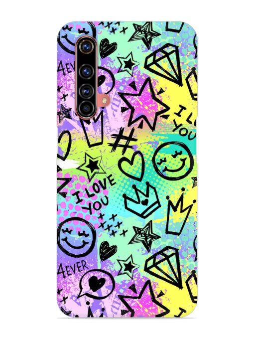 Bright Seamless Pattern Snap Case for Realme X3 Zapvi