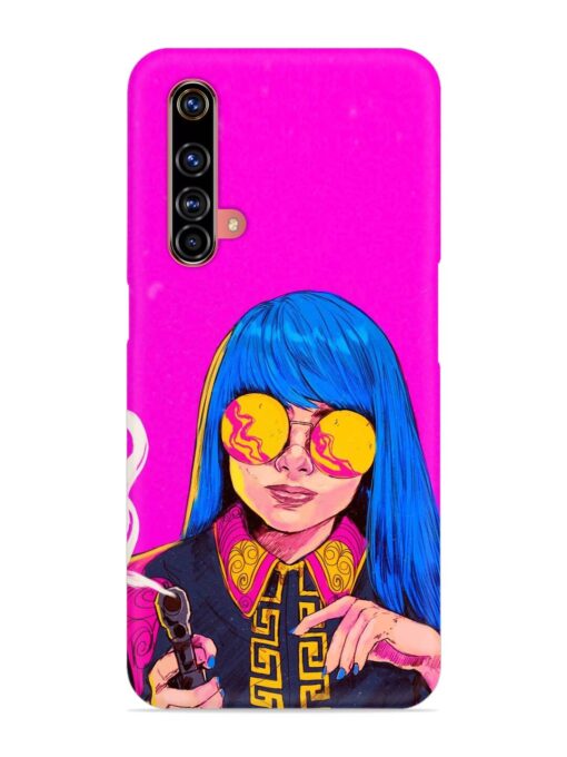 Aesthetic Anime Girl Snap Case for Realme X3