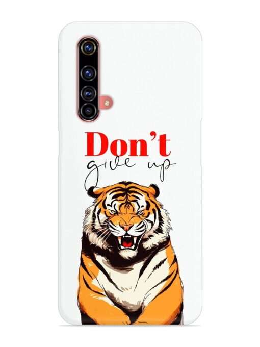 Don'T Give Up Tiger Art Snap Case for Realme X3