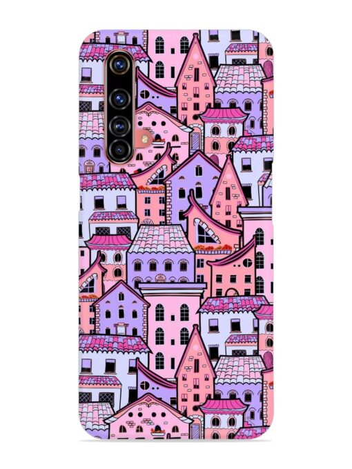 Seamless Pattern Houses Snap Case for Realme X3 Superzoom