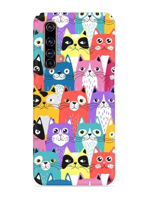 Funny Cartoon Cats Snap Case for Realme X3 Superzoom Zapvi