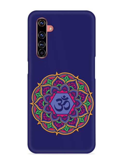 Om Mandala Art Blue Snap Case for Realme X50 Pro