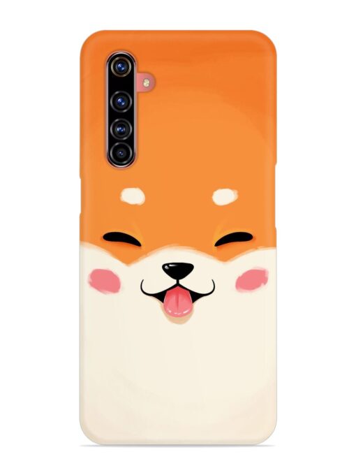 Cute Dog Face Vector Snap Case for Realme X50 Pro