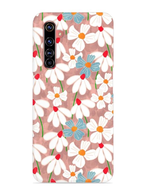 Abstract Petal Flowers Snap Case for Realme X50 Pro