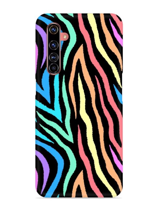 Colorful Abstract Zebra Snap Case for Realme X50 Pro Zapvi