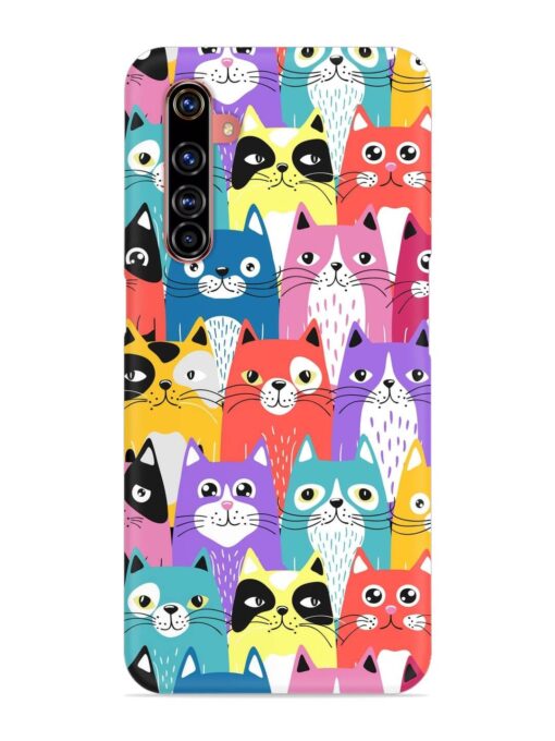 Funny Cartoon Cats Snap Case for Realme X50 Pro