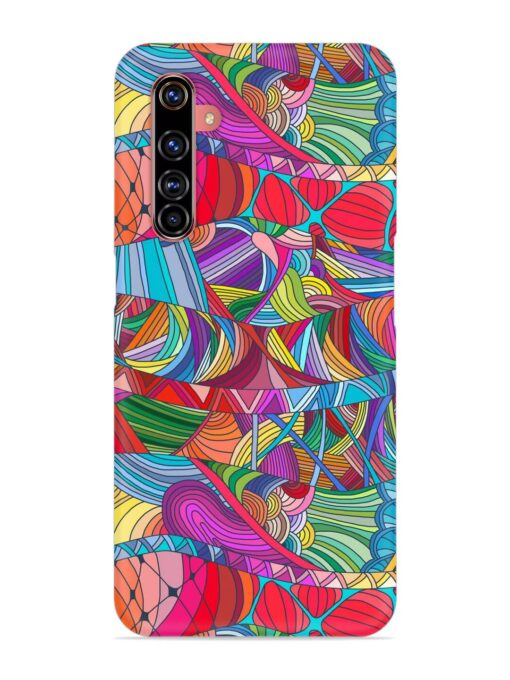 Seamless Patterns Hand Drawn Snap Case for Realme X50 Pro Zapvi