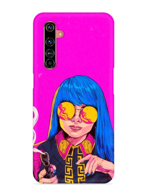 Aesthetic Anime Girl Snap Case for Realme X50 Pro