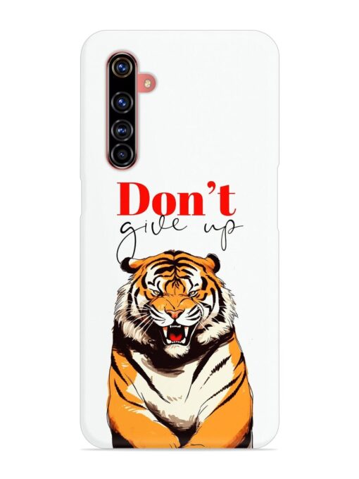 Don'T Give Up Tiger Art Snap Case for Realme X50 Pro