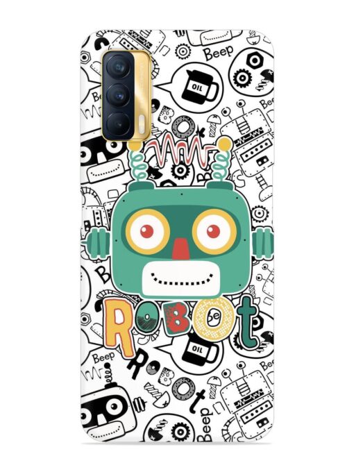 Robot Modern Seamless Pattern Snap Case for Realme X7 (5G)