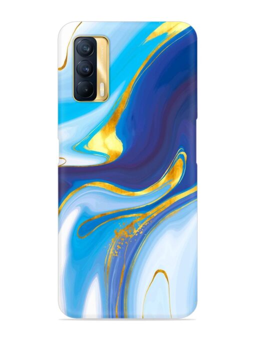 Watercolor Background With Golden Foil Snap Case for Realme X7 (5G)