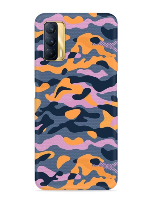 Camouflage Army Military English Orange Art Snap Case for Realme X7 (5G) Zapvi