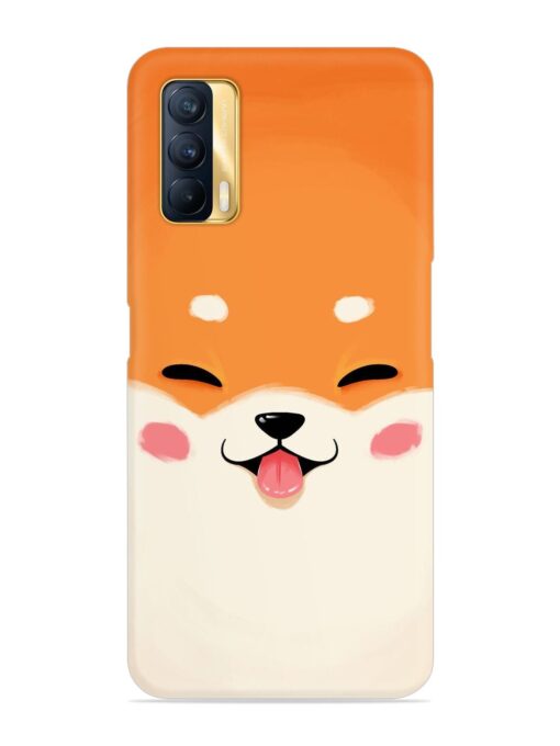 Cute Dog Face Vector Snap Case for Realme X7 (5G) Zapvi