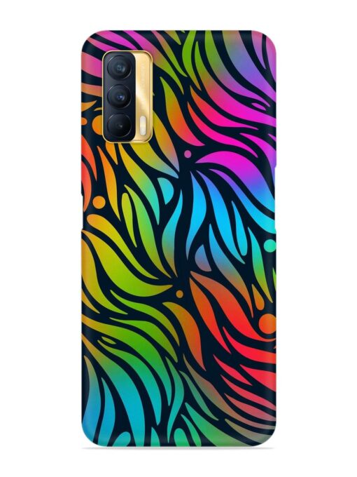 Abstract Leaf Design Snap Case for Realme X7 (5G) Zapvi