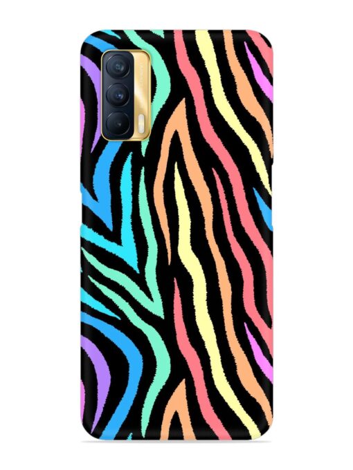 Colorful Abstract Zebra Snap Case for Realme X7 (5G) Zapvi