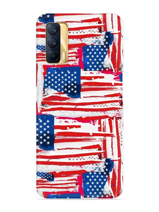 Usa Flag Seamless Snap Case for Realme X7 (5G) Zapvi