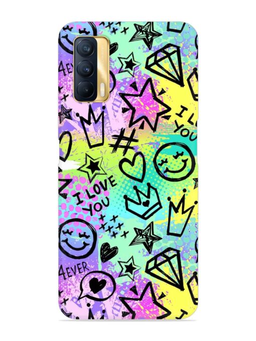 Bright Seamless Pattern Snap Case for Realme X7 (5G) Zapvi