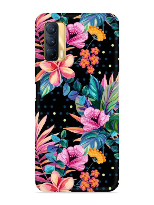 Seamless Floral Pattern Snap Case for Realme X7 (5G)