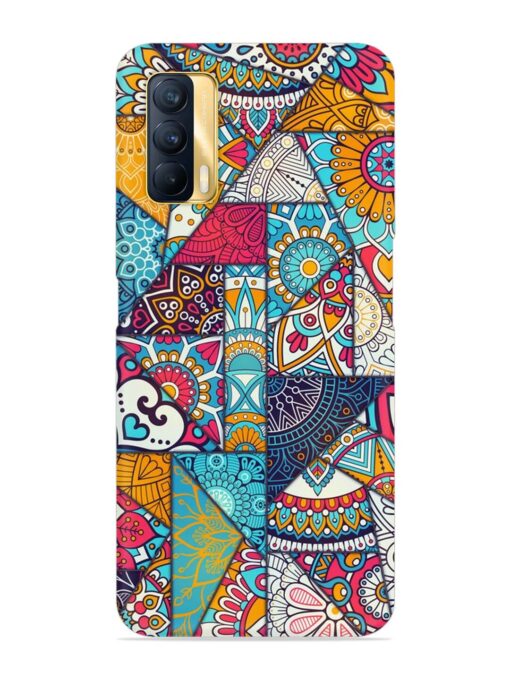 Patchwork Pattern Vintage Snap Case for Realme X7 (5G) Zapvi