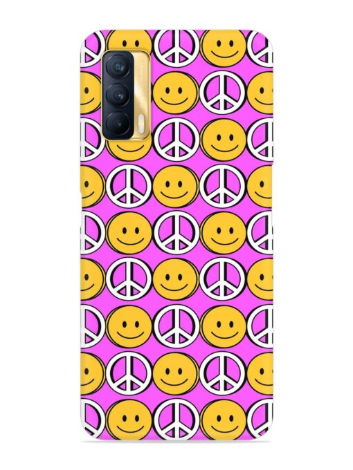 Smiley Face Peace Snap Case for Realme X7 (5G)