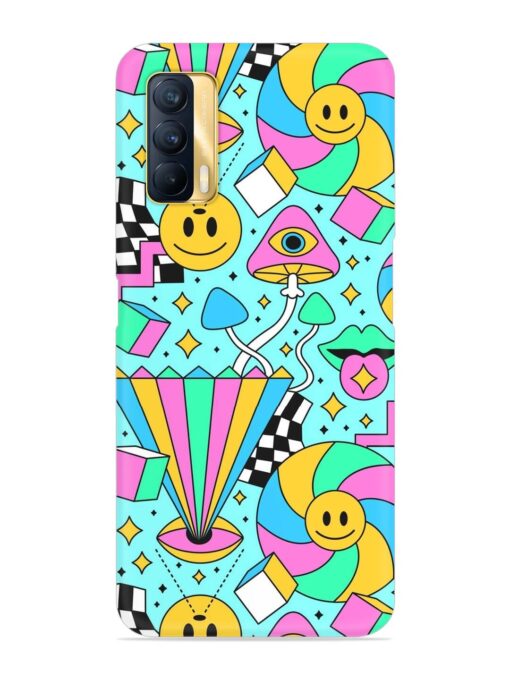 Trippy Rainbow 60S Snap Case for Realme X7 (5G) Zapvi