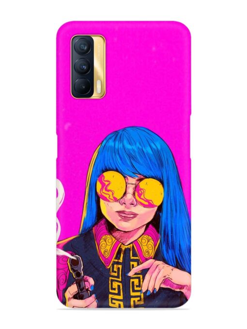 Aesthetic Anime Girl Snap Case for Realme X7 (5G)