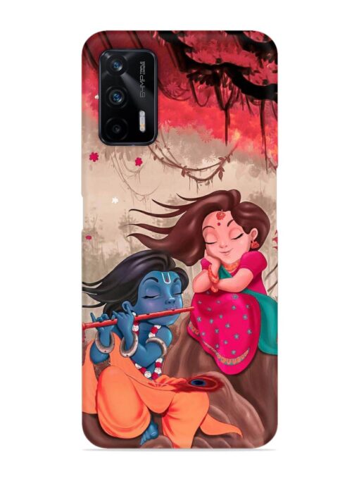 Radhe Krishna Water Art Snap Case for Realme X7 Max (5G) Zapvi