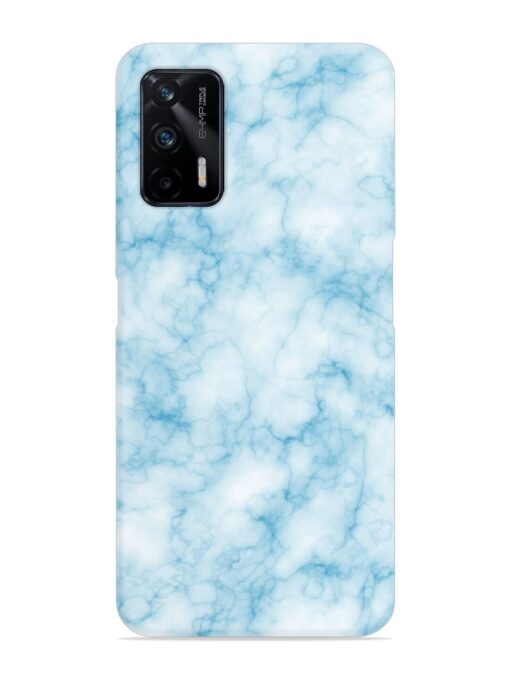 Blue White Natural Marble Snap Case for Realme X7 Max (5G) Zapvi