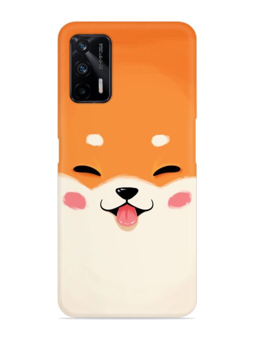 Cute Dog Face Vector Snap Case for Realme X7 Max (5G) Zapvi