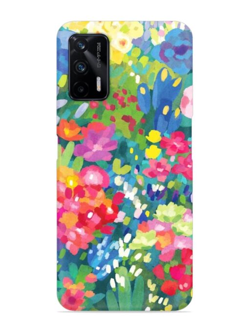 Watercolor Flower Art Snap Case for Realme X7 Max (5G) Zapvi