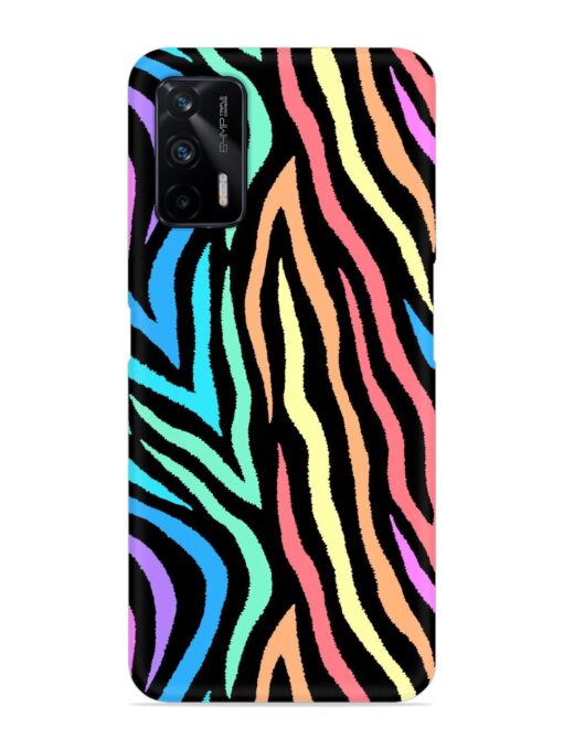 Colorful Abstract Zebra Snap Case for Realme X7 Max (5G) Zapvi