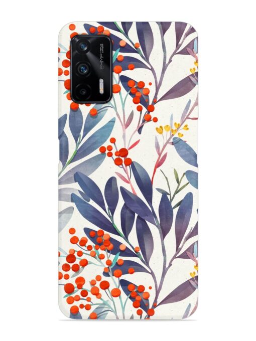 Seamless Floral Pattern Snap Case for Realme X7 Max (5G)