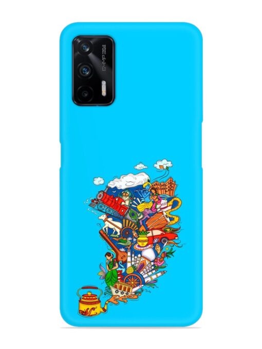 Vector Design Indian Snap Case for Realme X7 Max (5G) Zapvi