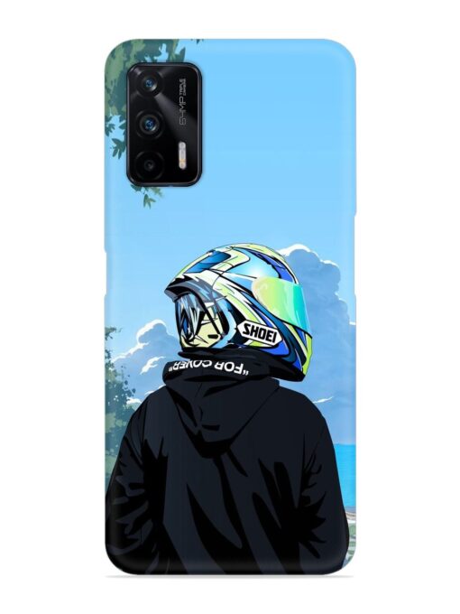 Rider With Helmet Snap Case for Realme X7 Max (5G)